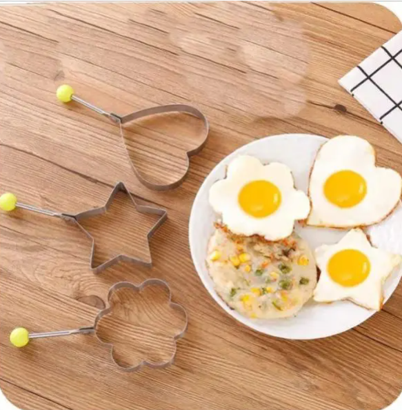 1 Pcs Stainless Steel Pancake & Fried Egg Mold Set